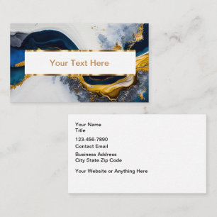 Cartes de visite motif pierre chic et glamour