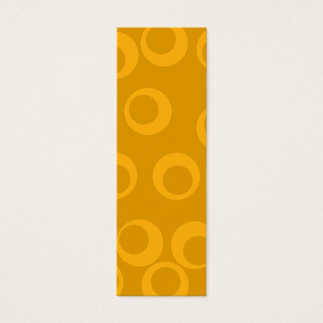 Cartes De Visite Motif rétro orange. (Devant)