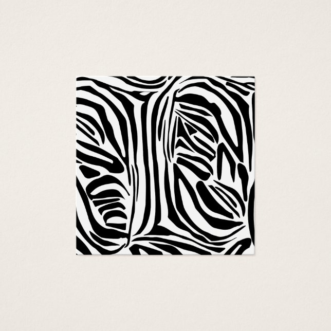 Cartes De Visite Motif zèbre (Devant)