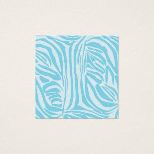 Cartes De Visite Motif Zèbre Bleu