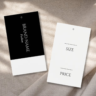 Cartes De Visite Mots clés simples Monogramme noir et blanc