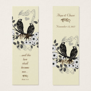 Cartes De Visite Mots clés vintage Inséparable Mariage
