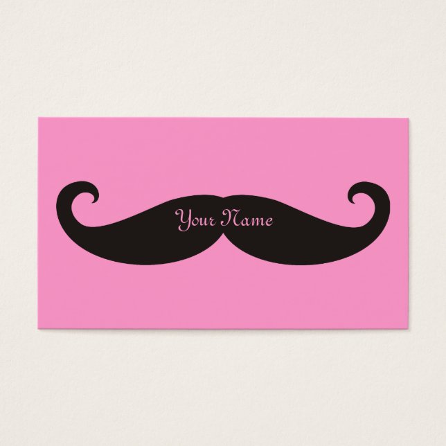 Cartes De Visite Moustache / Moustache / Schnurrbart (Devant)