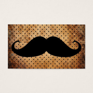Cartes De Visite Moustache noire drôle