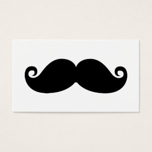 Cartes De Visite Moustache noire vintage drôle