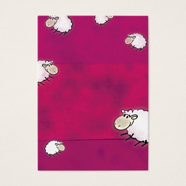 Cartes De Visite moutons mignons (Devant)