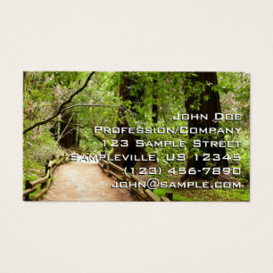 Cartes De Visite Muir Woods Path II Nature Photography