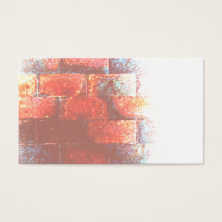 Cartes De Visite Mur de briques. Art numérique.