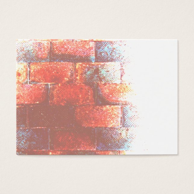 Cartes De Visite Mur de briques. Art numérique. (Devant)