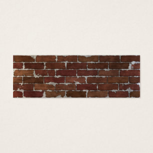 Cartes De Visite Mur de briques rouge