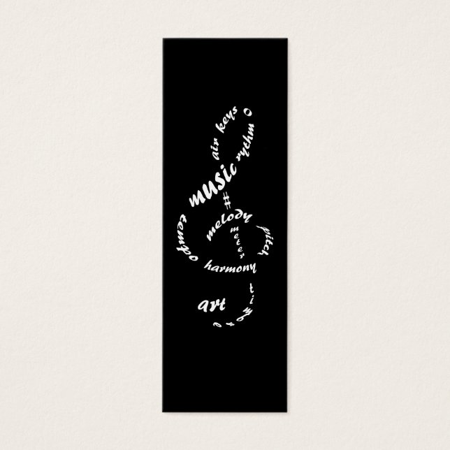 Cartes De Visite musique à mes oreilles (Devant)