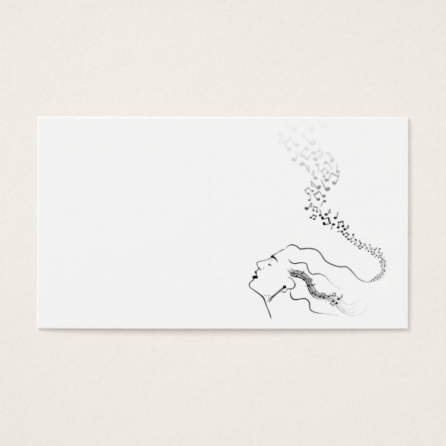 Cartes De Visite musique à mes oreilles (Devant)
