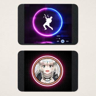 Cartes De Visite musique et logo animé