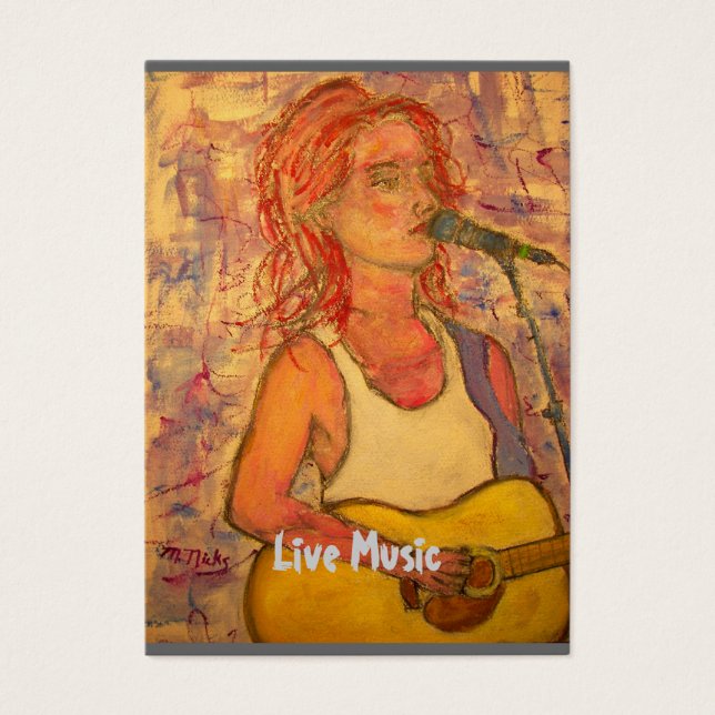 Cartes De Visite Musique Live (Devant)