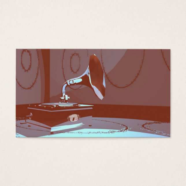 CARTES DE VISITE MUSIQUE VINTAGE (Devant)