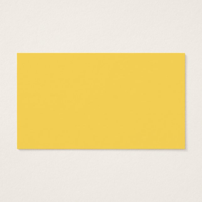 Cartes De Visite Mustard Jaune foncé Jaune Couleur Solide Arrière - (Dos)