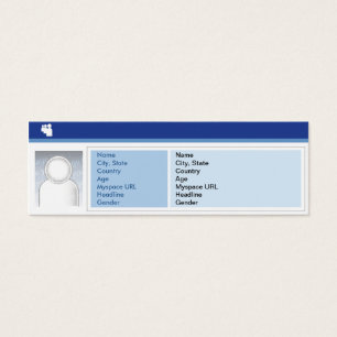 Cartes De Visite Myspace Dark - Skinny