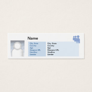 Cartes De Visite Myspace - maigre