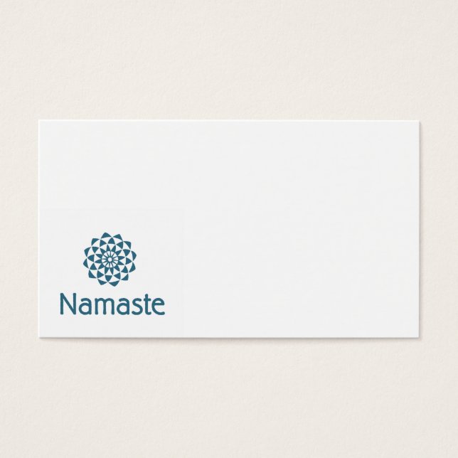 Cartes De Visite Namaste Lotus Flower (Devant)