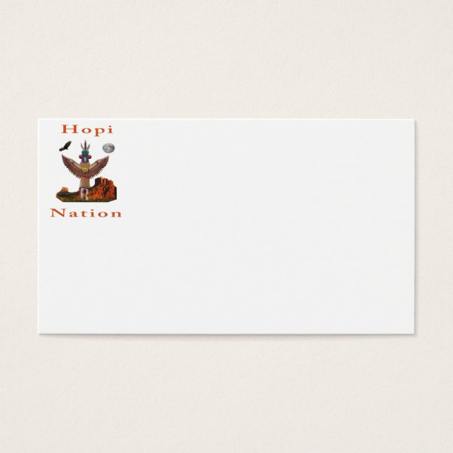 Cartes De Visite Nation Hopi (Devant)