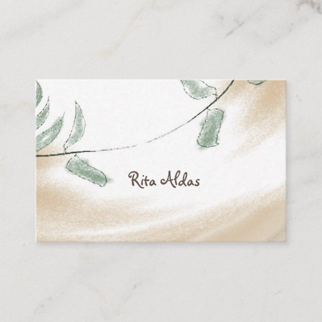 Cartes de visite naturels du Sage de guérisseur Re (Devant)