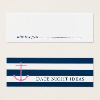 Cartes De Visite Nautique Date Night Idea Fête des mariées Jeu