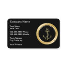 Cartes de visite nautiques classiques