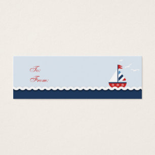 Cartes De Visite Navires Ahoy ! Balise cadeau maigre
