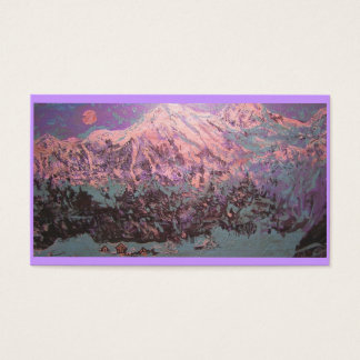 Cartes De Visite neige de montagne