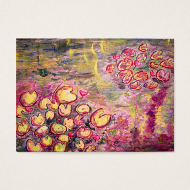 Cartes De Visite nénuphars fleurissent (Devant)