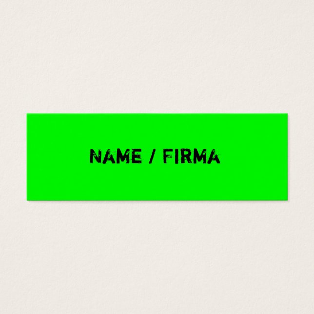 Cartes De Visite Neon (Devant)