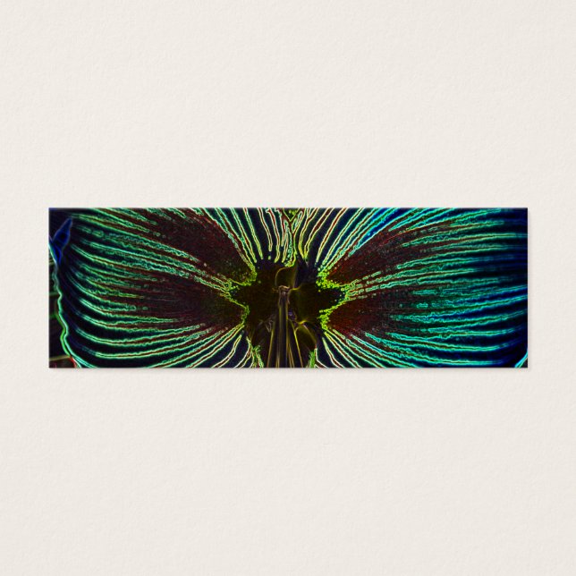 Cartes De Visite Neon Amaryllis Signet (Devant)