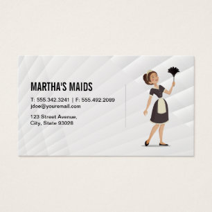 Cartes De Visite Nettoyeur domestique avec duster