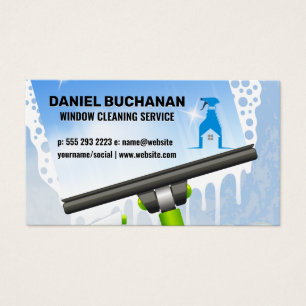 Cartes De Visite Nettoyeurs de fenêtres commerciaux et domestiques
