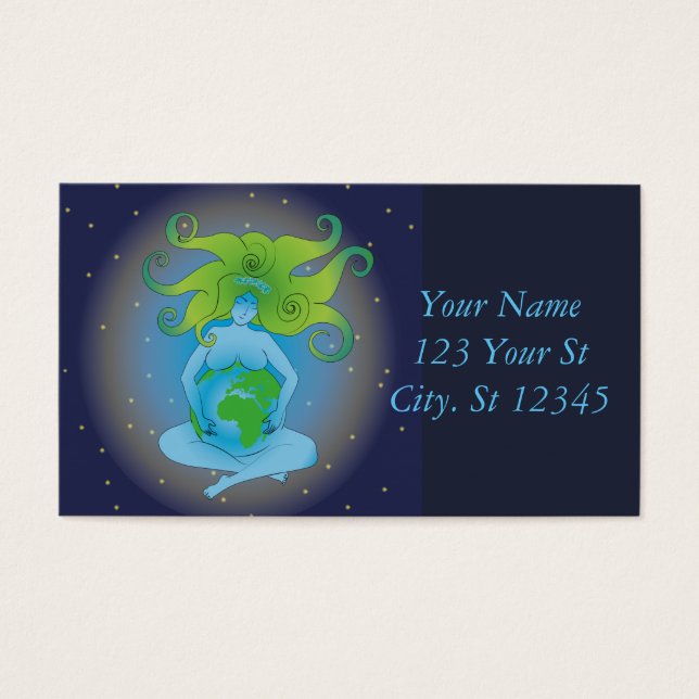 Cartes De Visite New Age Gaia Goddess Thunder_Cove (Devant)