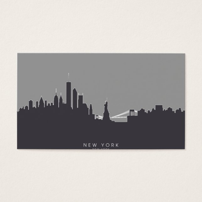 Cartes De Visite New York Skyline (Devant)