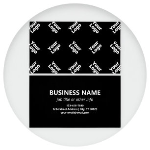 Cartes De Visite N'importe quel logo ou image téléchargée   Motif d