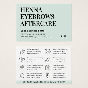 Cartes De Visite N'Importe Quelle Couleur Tint Henna Brosses