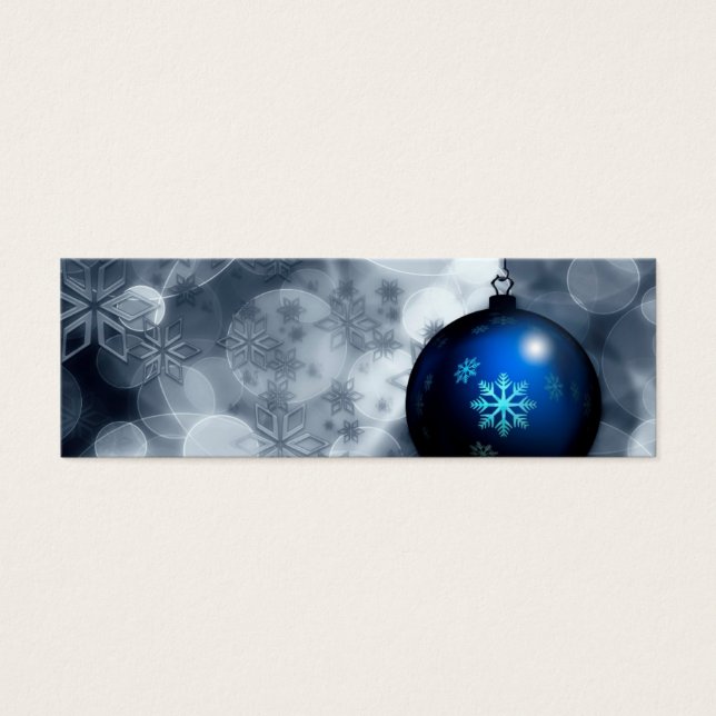 Cartes De Visite Noël étincelant (Devant)