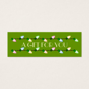 Cartes De Visite Noël Étiquettes cadeaux de vacances