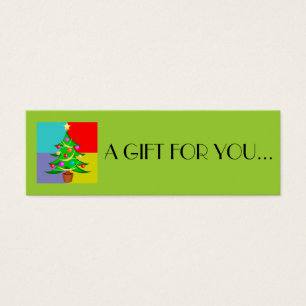 Cartes De Visite Noël Étiquettes cadeaux de vacances