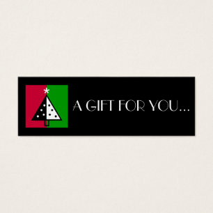 Cartes De Visite Noël Étiquettes cadeaux de vacances