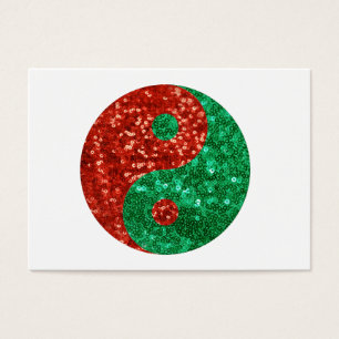 Cartes De Visite noël yin yang
