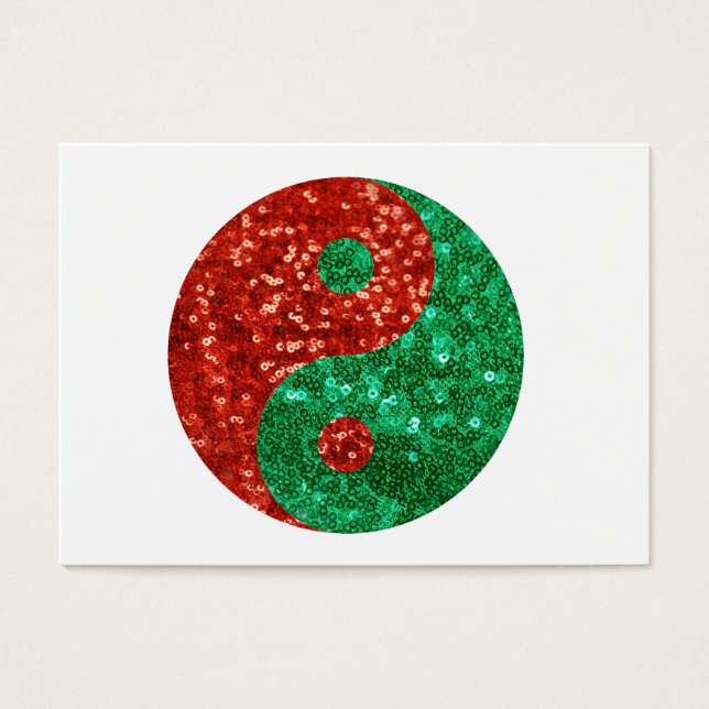 Cartes De Visite noël yin yang (Devant)