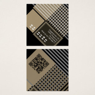 Cartes De Visite Noir Doré   Design Graphique Minimaliste Moderne