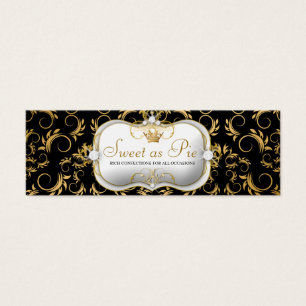 Cartes De Visite noir riche divin d'or de 311-Ciao Bella