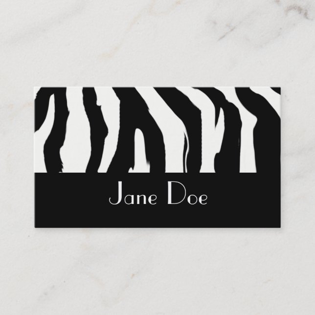 Cartes de visite noirs et blancs d'impression de (Devant)