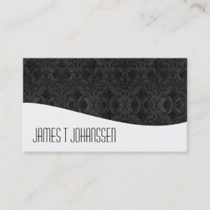 Cartes de visite noirs et blancs professionnels