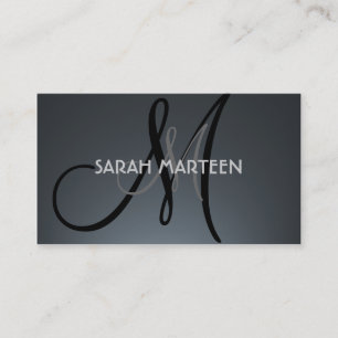 Cartes de visite noirs gris faits sur commande de