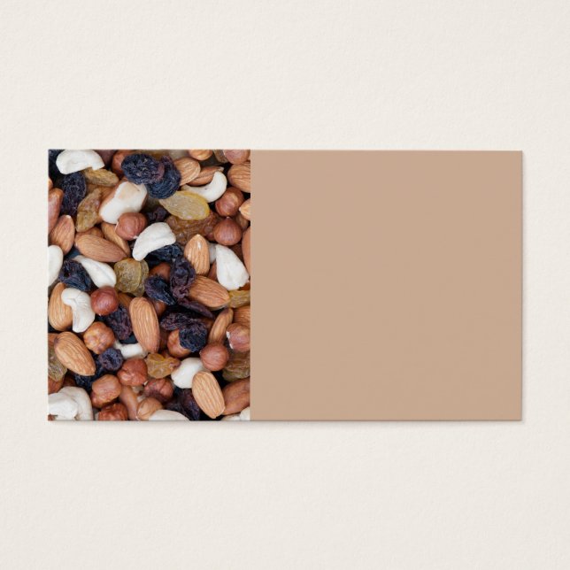 Cartes De Visite Noix et raisins secs (Devant)